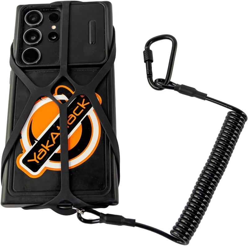 YakAttack Universal Smartphone Harness with Tether | Flexible Silicone Grip | Phone Leash for Kayaking, Fishing & Boating | Compatible with Most Phones - Image 4